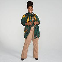 IMAN Global Chic Long Sleeve Open Front Knit Cardigan