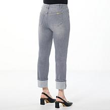 IMAN Global Chic Perfect Fit 360 Cuffed Straight-Leg Jean