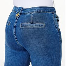 IMAN Global Chic Pintuck Trouser Jean