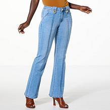 IMAN Global Chic Pintuck Trouser Jean
