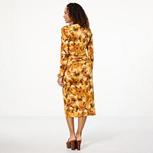 IMAN Global Chic Printed Turtleneck Dress