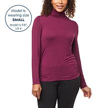 IMAN Global Chic Turtleneck with Shirred Sideseams