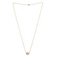 Imperial Pearls 14K 9x10mm Pink Cultured Freshwater Pearl Necklace