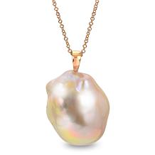 Imperial Pearls 14K Rose Gold 14x17mm Baroque Cultured Pearl Pendant