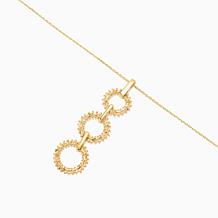 Imperial Silver Sterling Silver Triple Circle Necklace