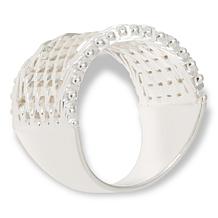 Imperial Silver Ultra Lamé  Sterling Silver Diamond-Cut Wide-Band Ring