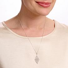 Imperial Silver Ultra Lamé Sterling Silver Diamond-Cut Drop Necklace