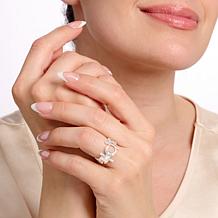 Imperial Silver Wheat Chain Buckle Ring