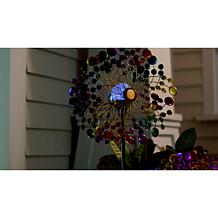 Improvements 51" Bubble Dot Motif Solar Spinner