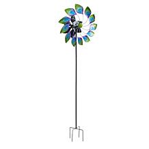 Improvements Peacock Solar Metal Wind Spinner