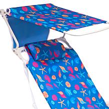 Improvements Tall 4-Position Beach Chair with Accessories