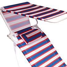 Improvements Tall 4-Position Beach Chair with Accessories