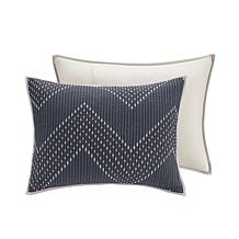INK+IVY Pomona Cotton 3pc Coverlet Mini Set - Navy - King/Cal King