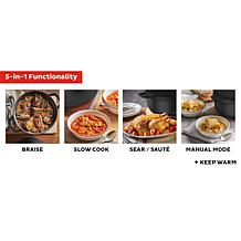 Instant
Precision 5-in-1 Electric 6qt Enameled Cast Iron Dutch Oven