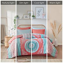 Intelligent Design Loretta Coral Full Comforter and Sheet Set