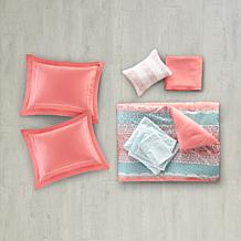 Intelligent Design Loretta Coral Twin Comforter and Sheet Set