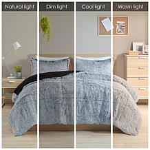 Intelligent Design Malea Shaggy Faux Fur Comforter Mini Set - K/Cal K