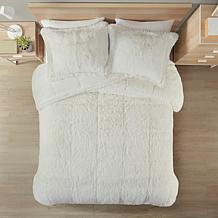 Intelligent Design Malea Shaggy Faux Fur Comforter Mini Set - Twin