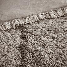 Intelligent Design Malea Shaggy Faux Fur Comforter Set Grey - King