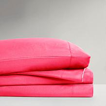 Intelligent Design Twin Microfiber Wrinkle-Free Sheet Set--Pink