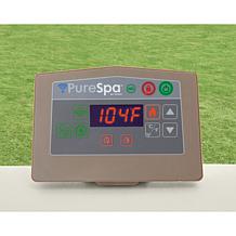 Intex PureSpa Chevron Deluxe 6ppl Cream Outdoor Inflatable Hot Tub Set