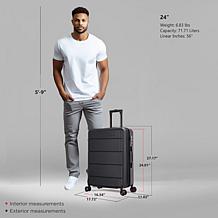 InUSA Elysian Lightweight Hardside 24" Spinner Luggage