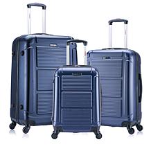 InUSA Pilot Lightweight Hardside Spinner 3-Piece Luggage Set