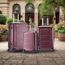 InUSA Pilot Lightweight Hardside Spinner 3-Piece Luggage Set