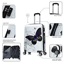 InUSA Prints 24" Hardside Lightweight Spinner Suitcase