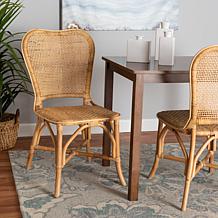 Irene Boho Rattan Dining Chair 20.9"W x 23.6"D x 37.4"H