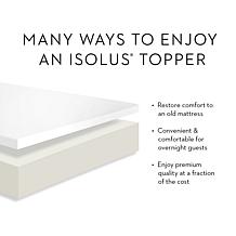 Isolus 2.5" Gel Memory Foam Mattress Topper - Twin