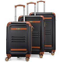 ITALIA Vintage 3 Piece Expandable Retro Luggage Set