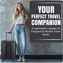 Izod Isla 3-Piece Hard Shell Spinner Luggage Set