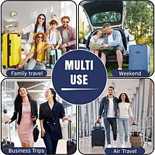IZOD Liam 3pc  Expandable Softside Luggage Set with Spinners & Lock