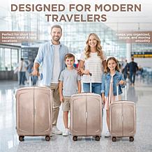 Izod Mateo 3-Piece Hard Shell Spinner Luggage Set