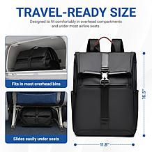 IZOD Monaco Modern Carry-On Laptop Travel Backpack