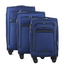 IZOD Noah 3pc Expandable Softside Luggage Set with Spinners & Lock