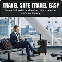 Izod Phantom 3-Piece Hard Shell Spinner Luggage Set