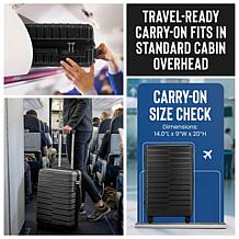 IZOD Romeo 20" Carry-On Hardside Luggage with Spinner Wheels