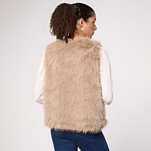 Jaclyn Smith Faux Fur Vest