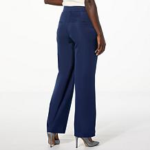 Jaclyn Smith Pintucked Wide Leg Trouser Pant