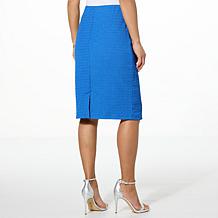 Jaclyn Smith Pucker Knit Pull-On Pencil Skirt