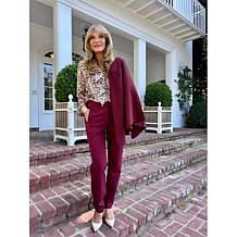 Jaclyn Smith Pull-On Straight Leg Ponte Pant
