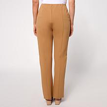Jaclyn Smith Seamed Ankle Pant with Front Slit