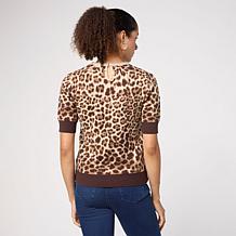 Jaclyn Smith Short Sleeve Pullover Sweater
