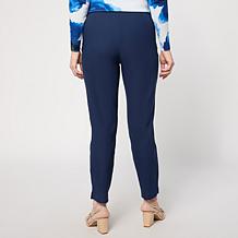 Jaclyn Smith Stretch Tech Pull-On Pant with Zipper Pockets