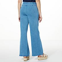Jaclyn Smith Wide Leg Stretch Denim Pant