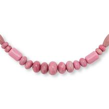 Jay King 18-1/4" Argentinian Rhodonite Beaded Necklace