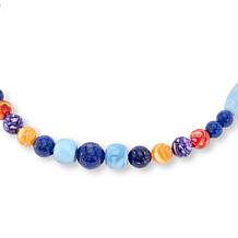 Jay King 18" Lapis and Multigemstone Beaded Necklace