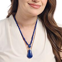 Jay King 18" Lapis Mixed Shape Beaded Necklace